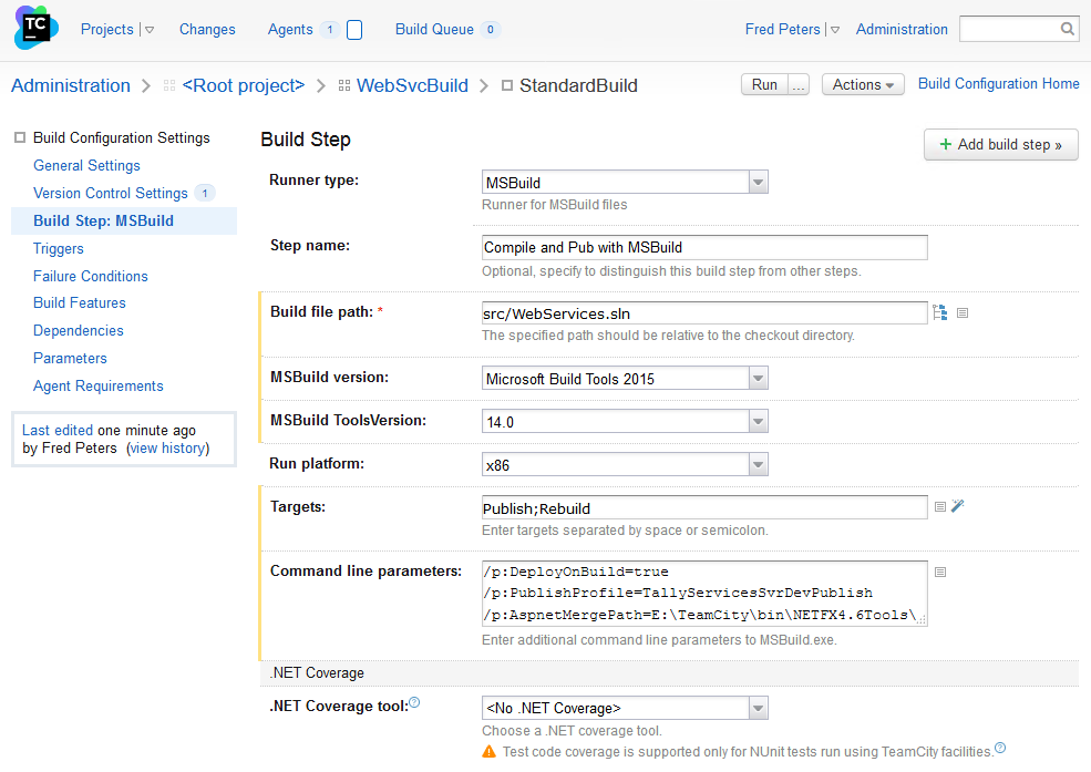 MsBuild Step